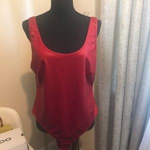 Bodysuit!! Faux leather look
